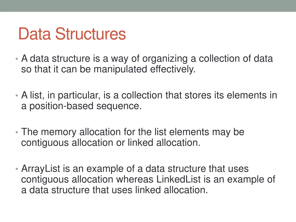 data structures