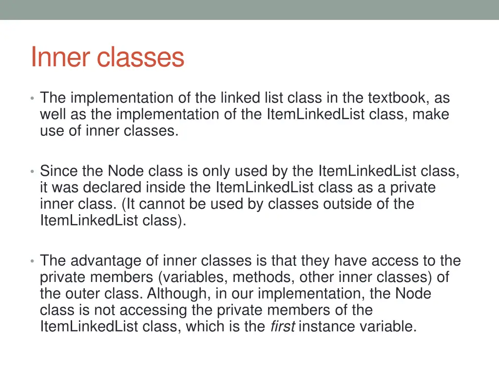 inner classes