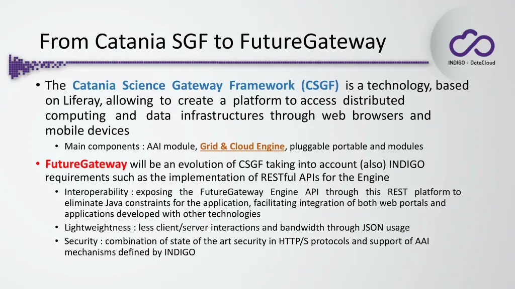 from catania sgf to futuregateway