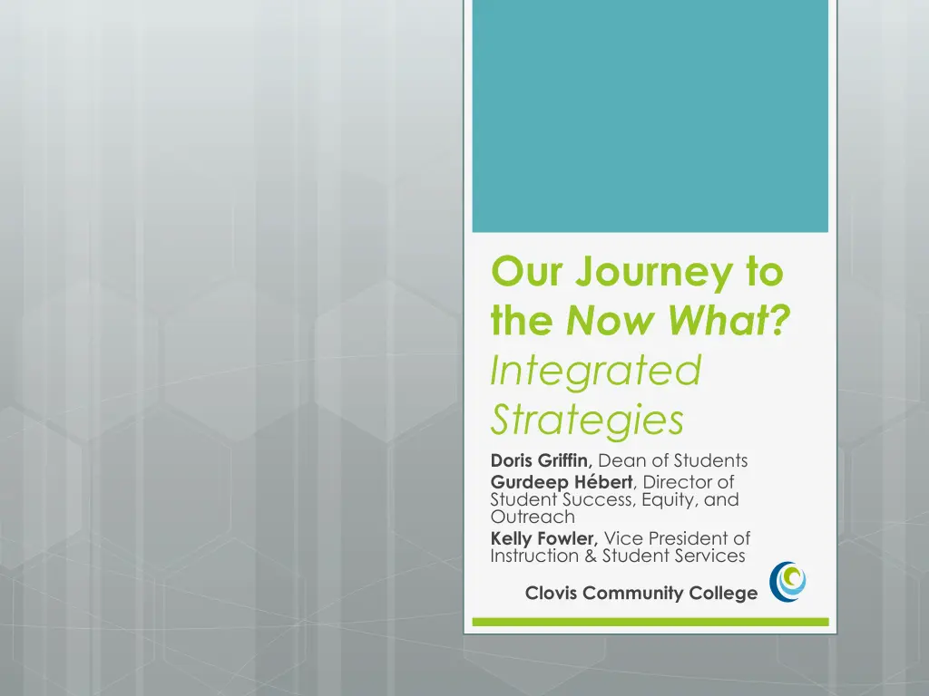 our journey to the now what integrated strategies