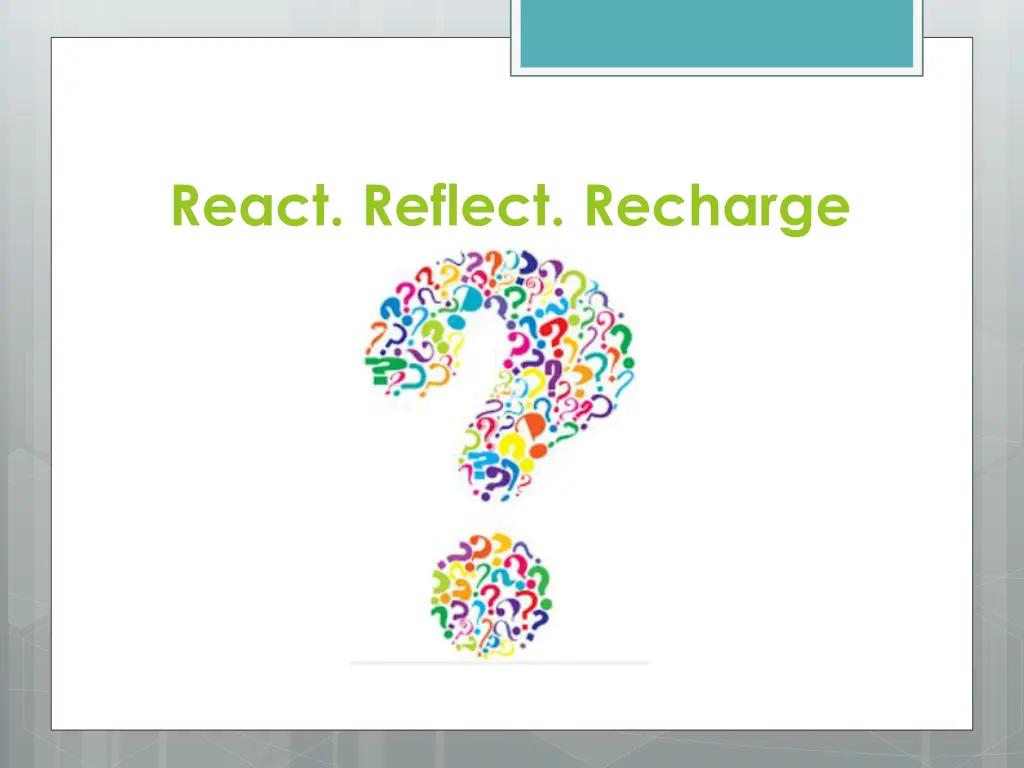 react reflect recharge 1