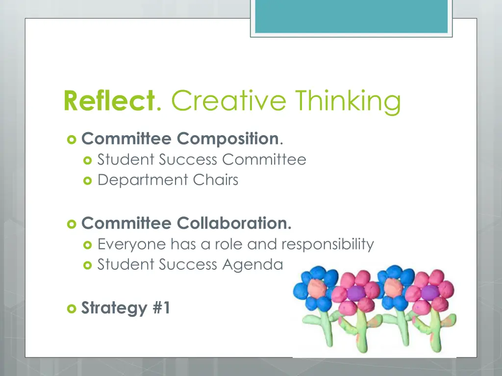 reflect creative thinking