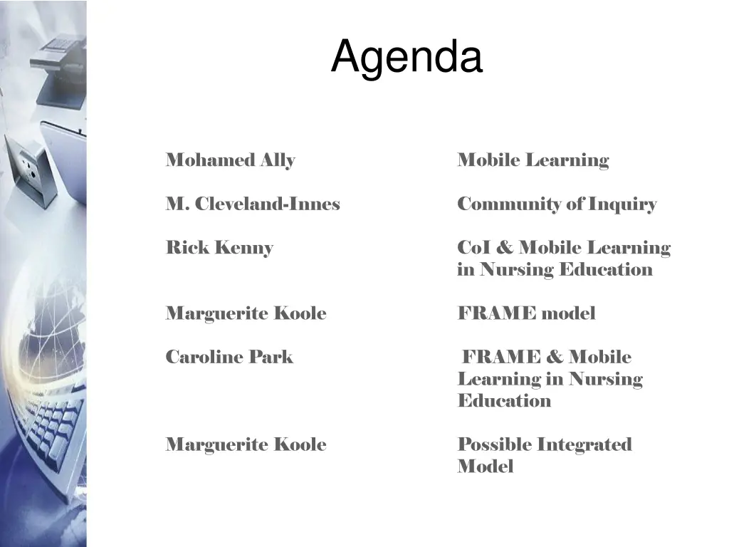 agenda
