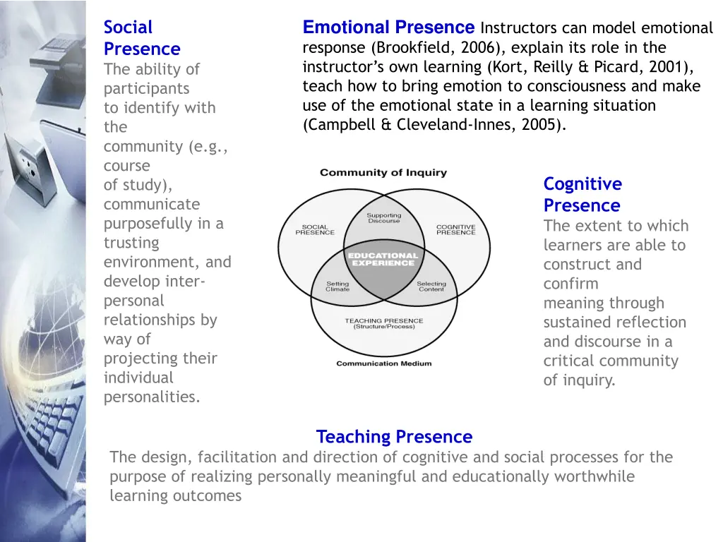 emotional presence instructors can model