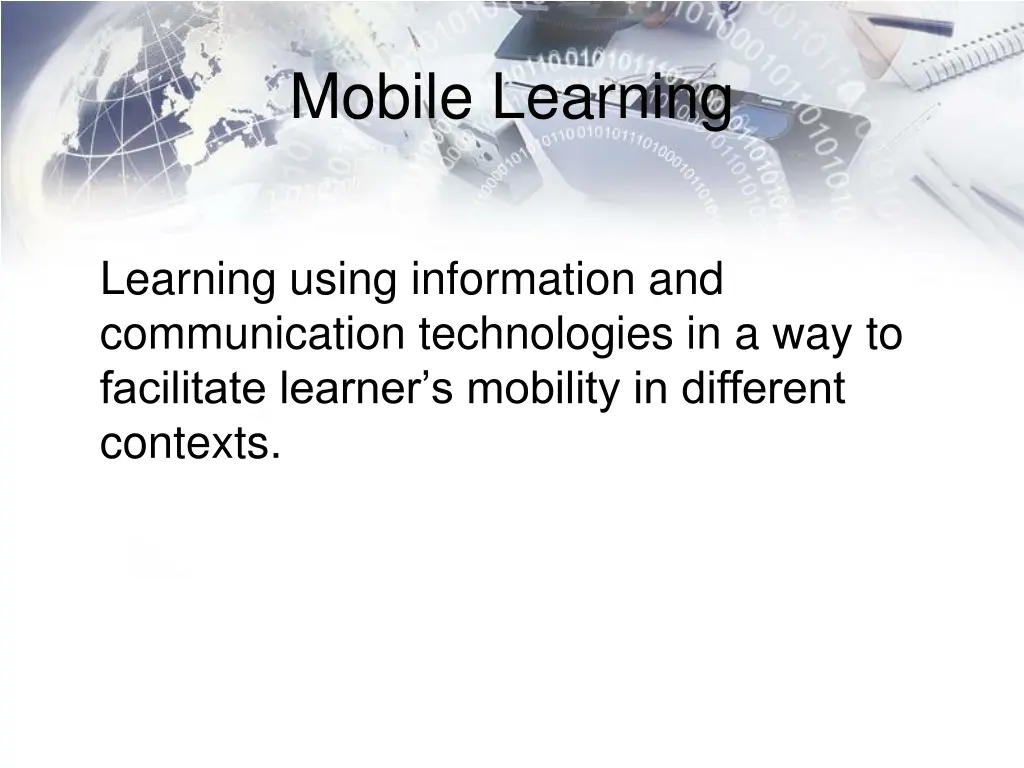 mobile learning