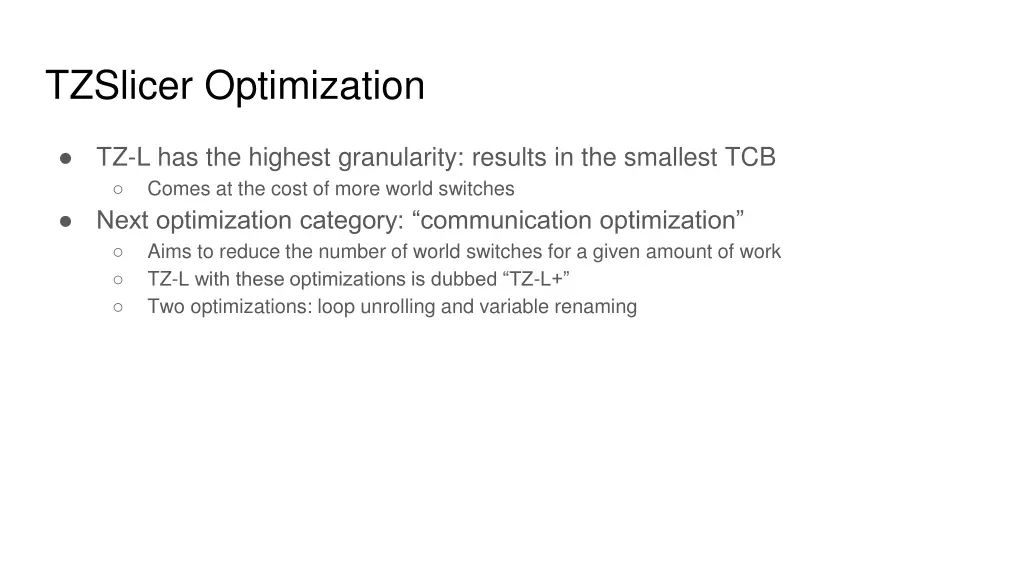 tzslicer optimization 1