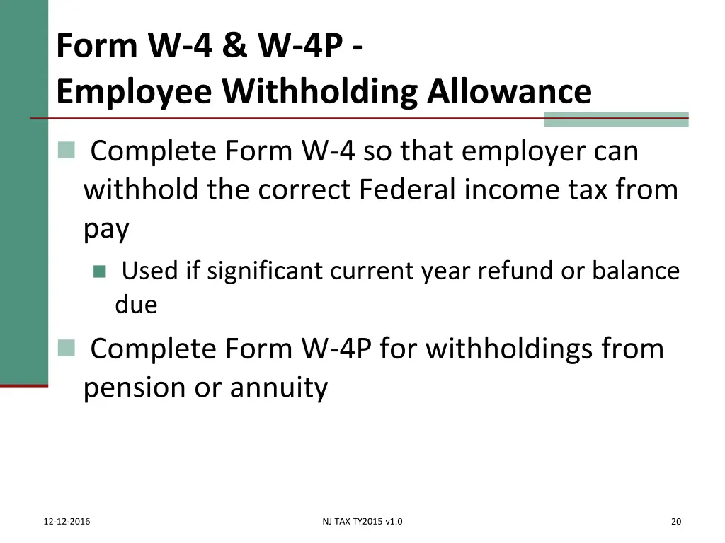 form w 4 w 4p employee withholding allowance