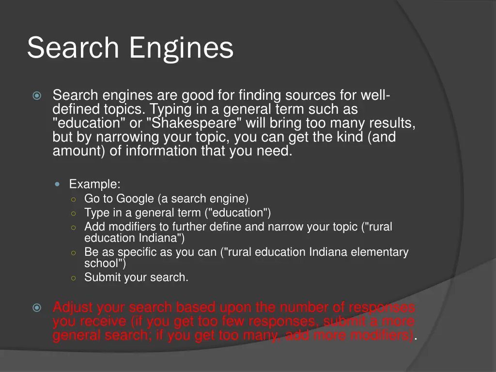 search engines