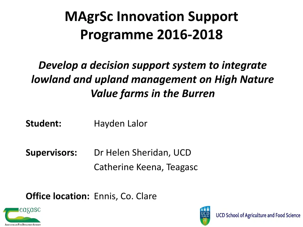 magrsc innovation support programme 2016 2018