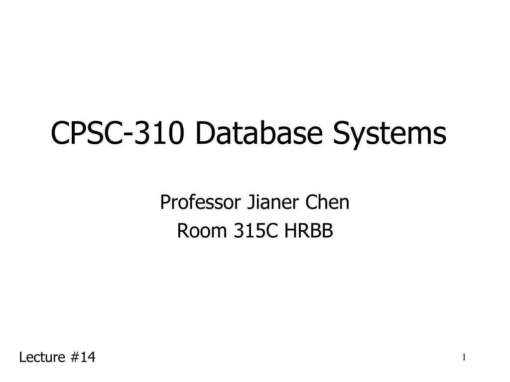 cpsc 310 database systems
