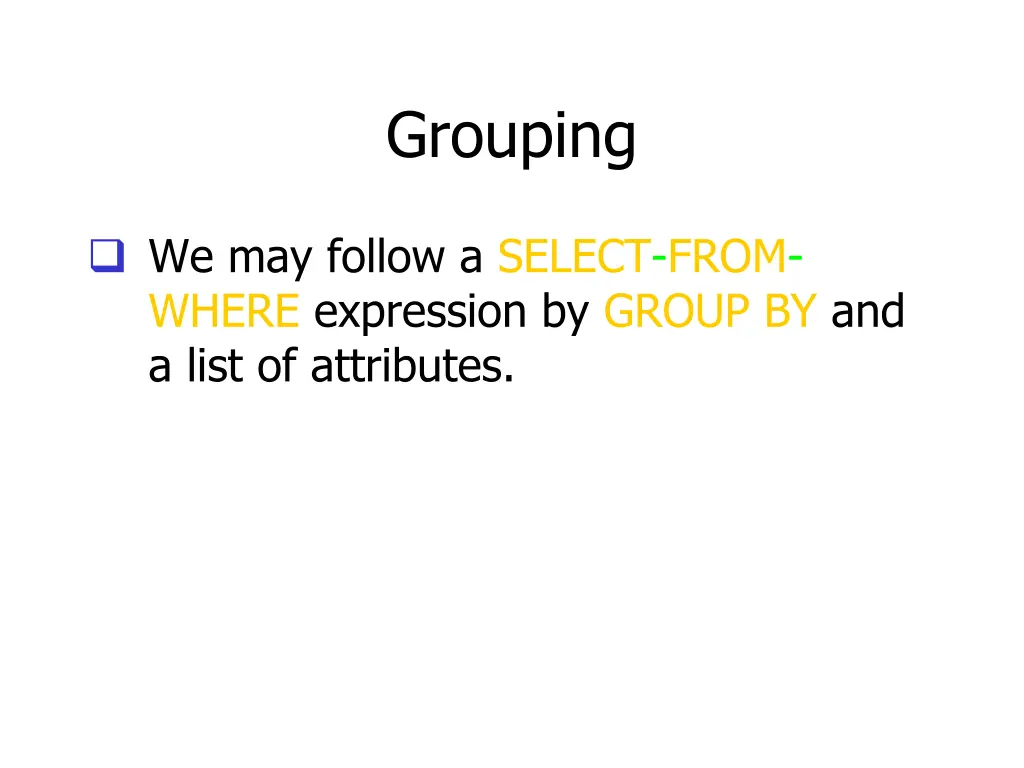 grouping