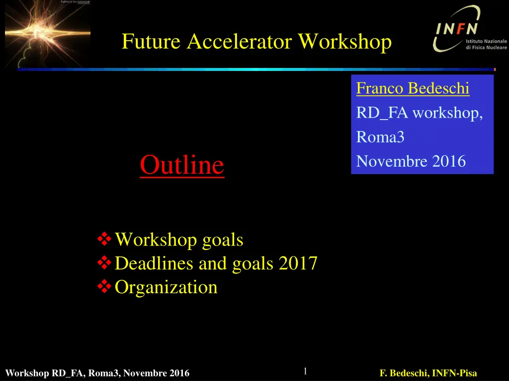 future accelerator workshop