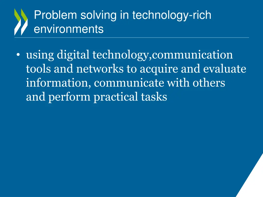 problem solving in technology rich environments