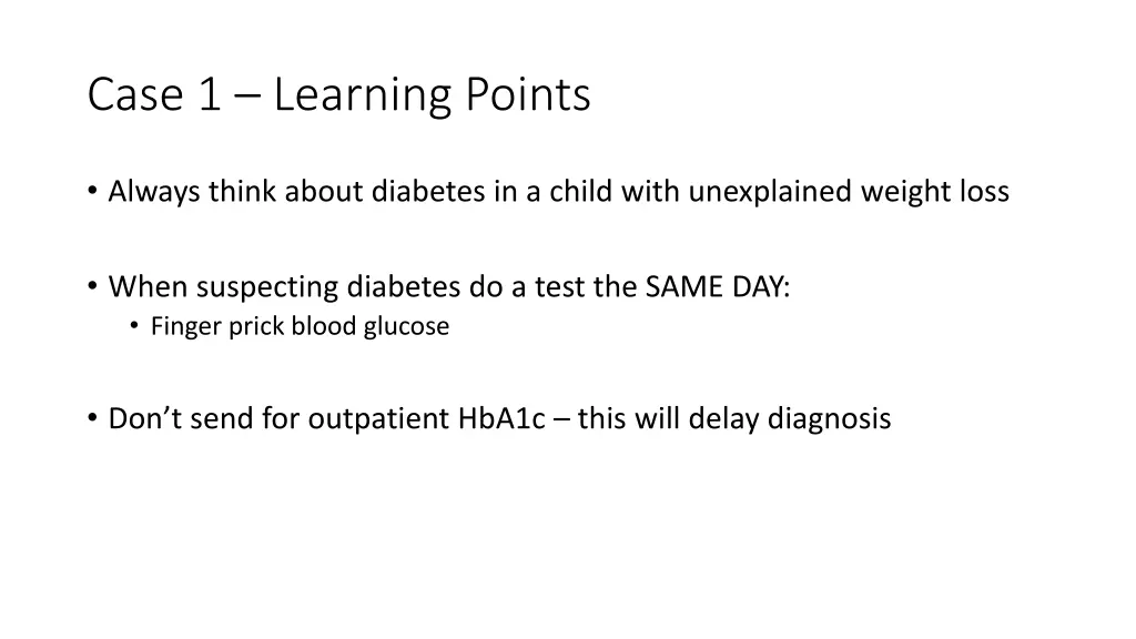 case 1 learning points
