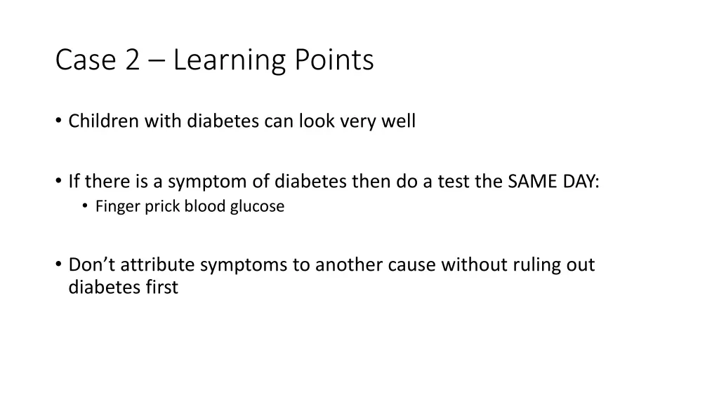 case 2 learning points