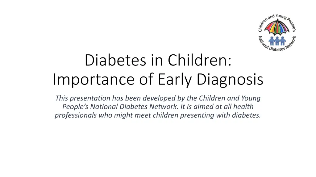 diabetes in children importance of early diagnosis