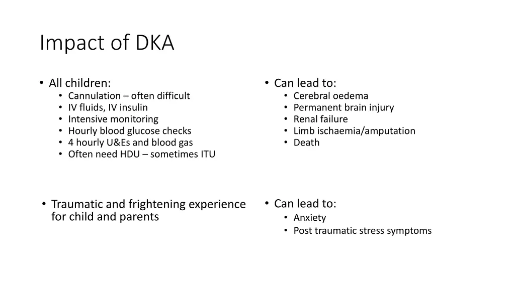 impact of dka
