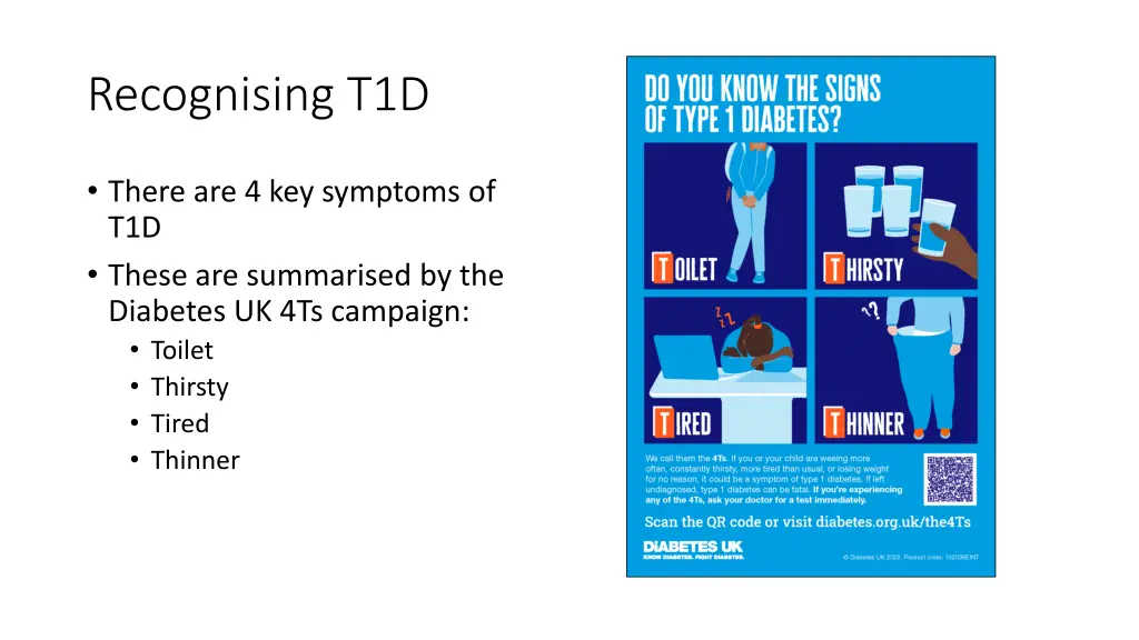 recognising t1d