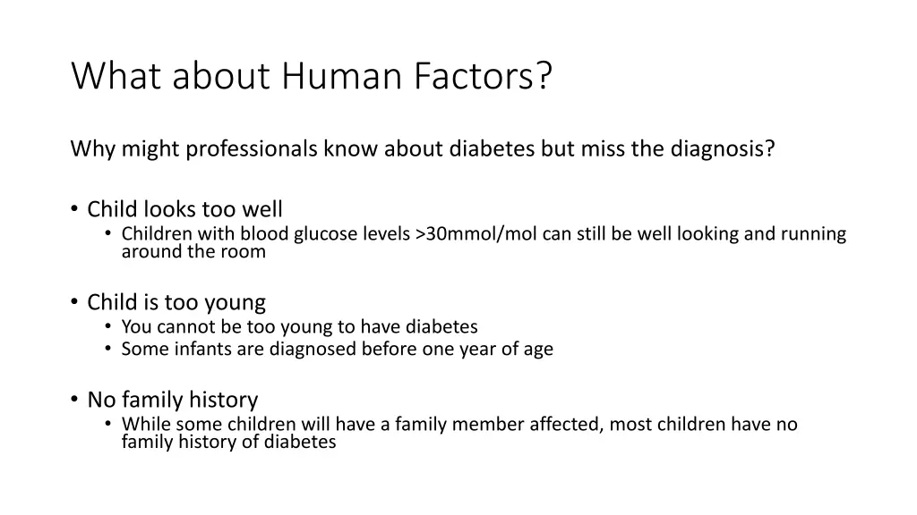 what about human factors