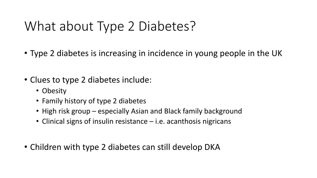 what about type 2 diabetes