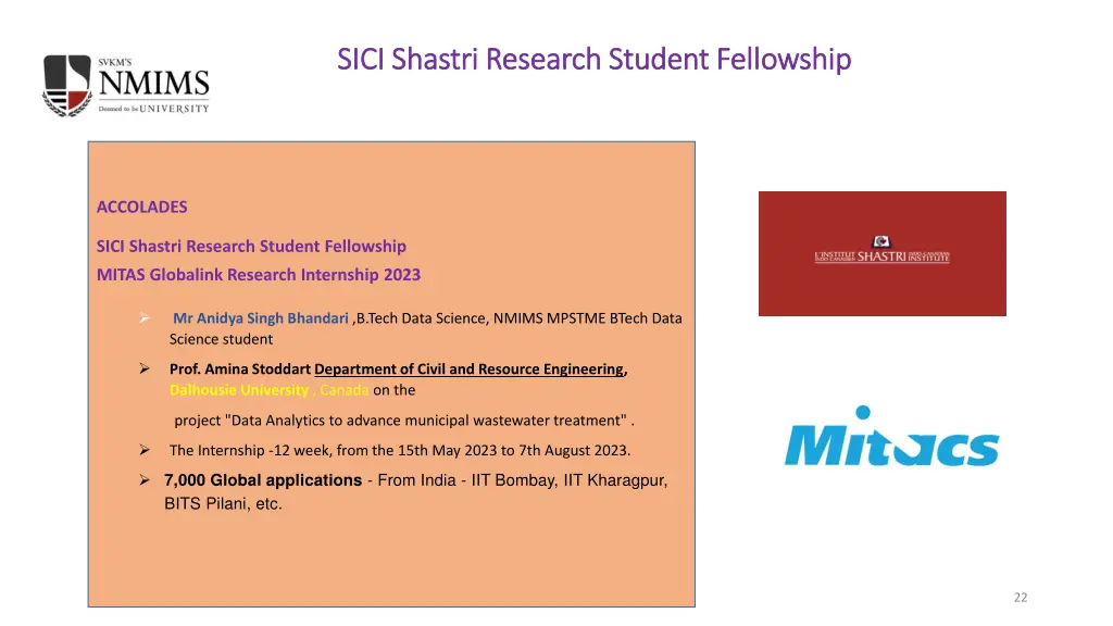 sici sici shastri research student fellowship