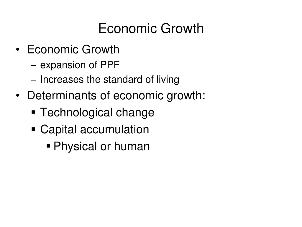 economic growth