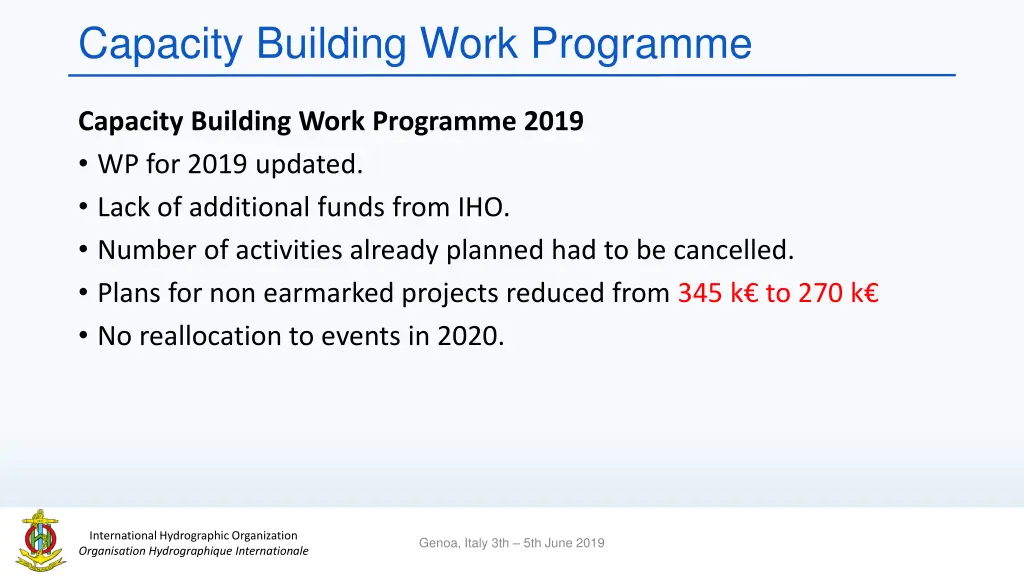 capacity building work programme