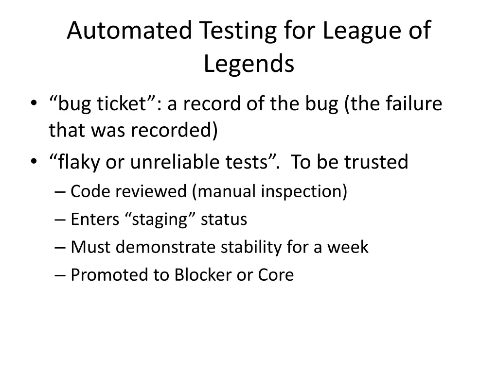 automated testing for league of legends 1