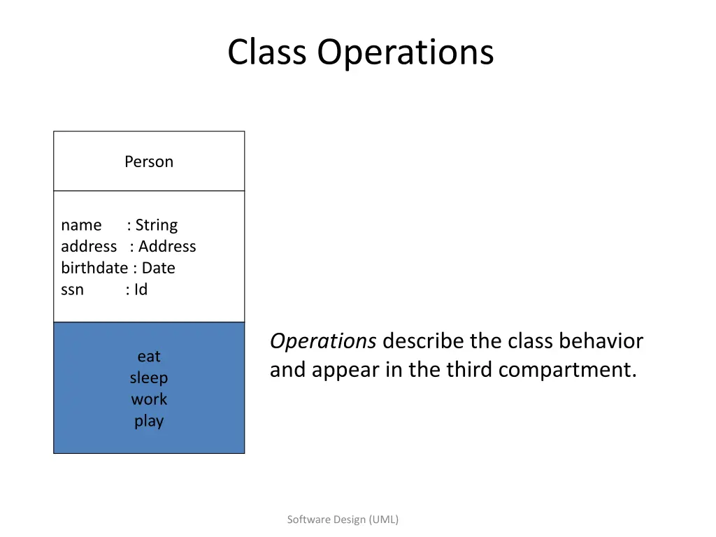class operations