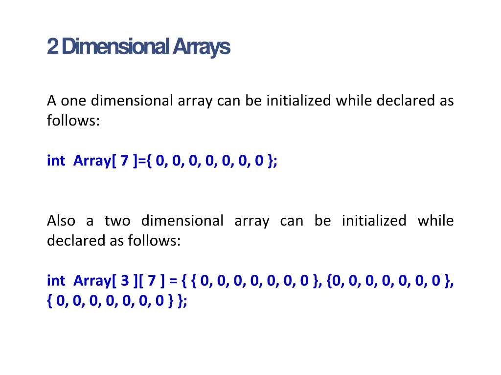 2 dimensional arrays 4