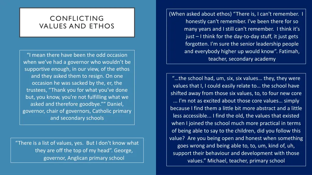 when asked about ethos there is i can t remember