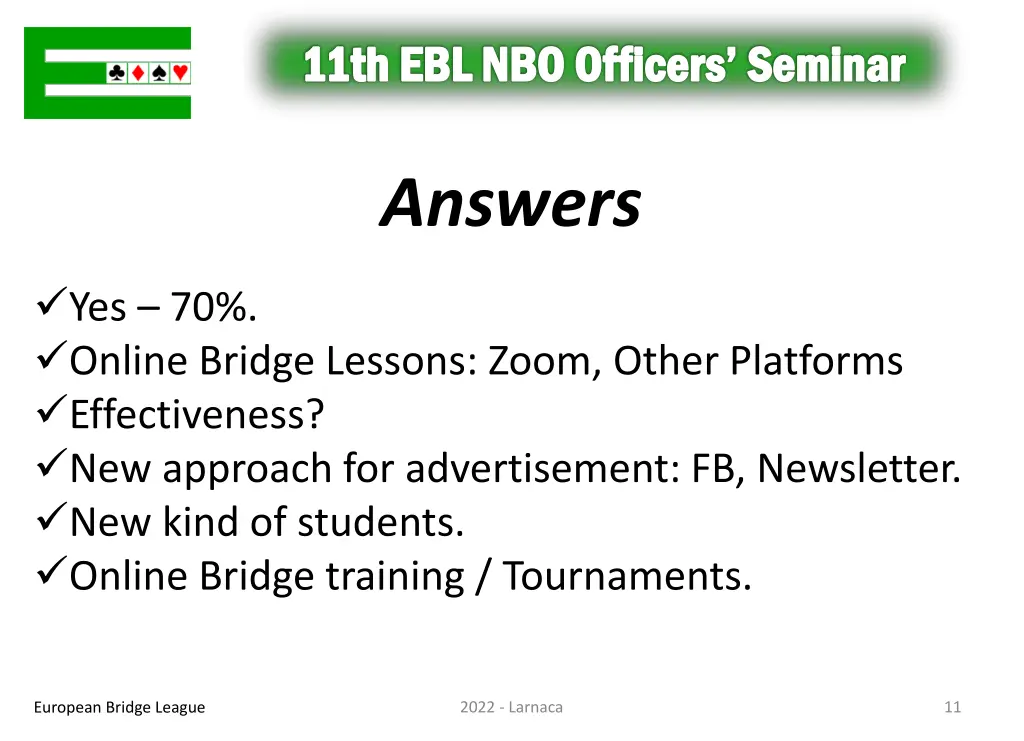 11th ebl nbo officers seminar 9