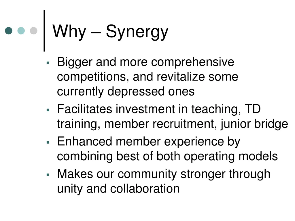 why synergy