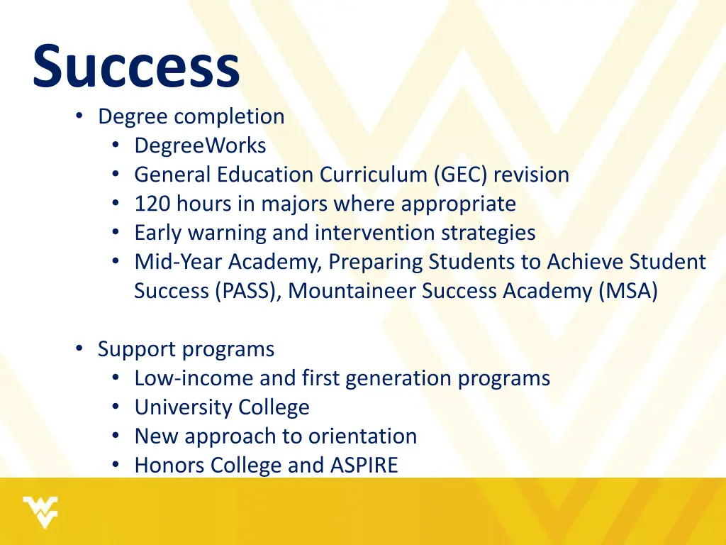 success degree completion degreeworks general