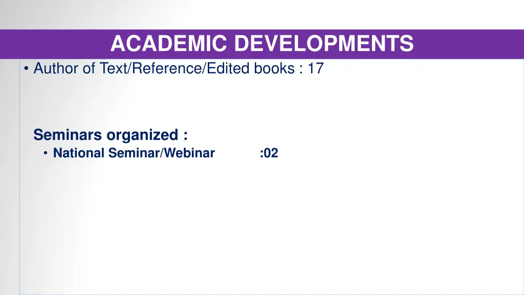 academic developments author of text reference