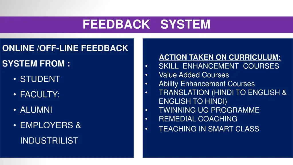 feedback system