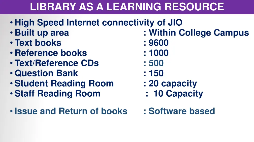 library as a learning resource high speed