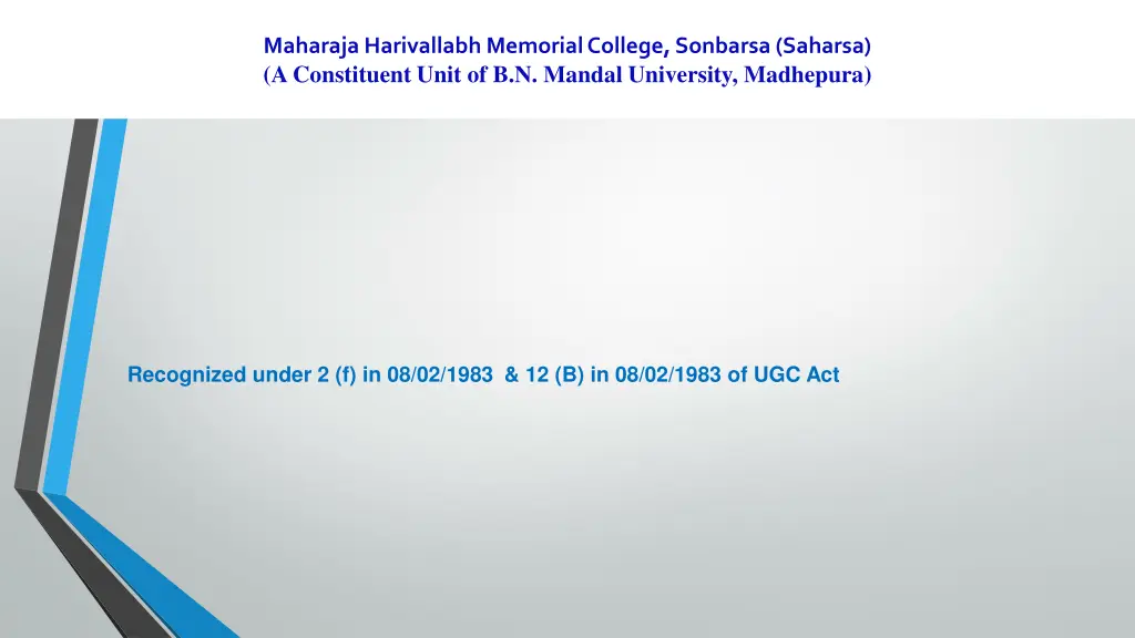 maharaja harivallabh memorial college sonbarsa