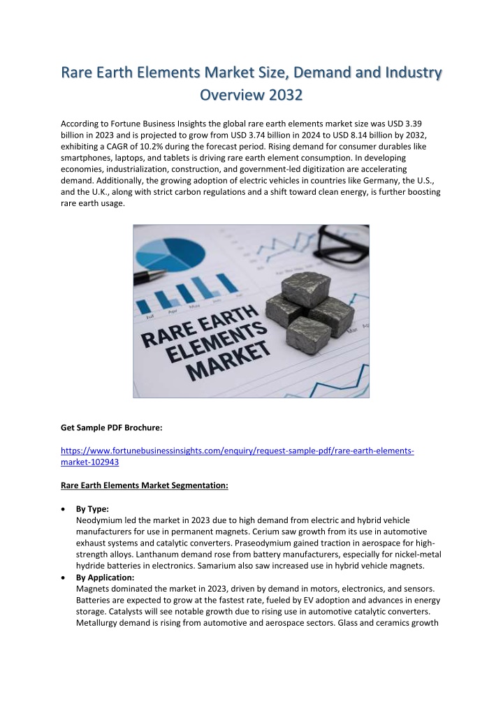 rare earth elements market size demand