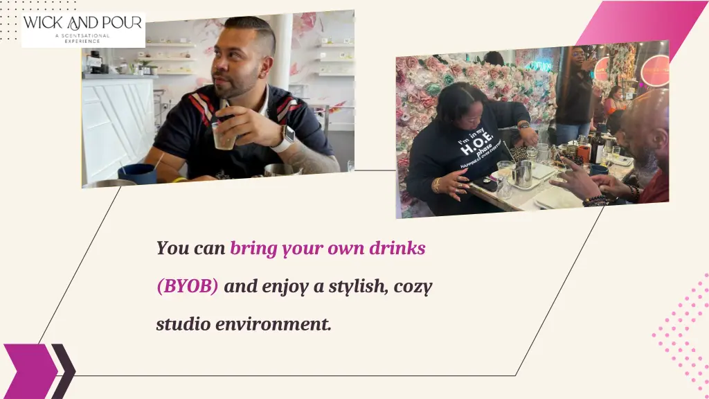 you can bring your own drinks