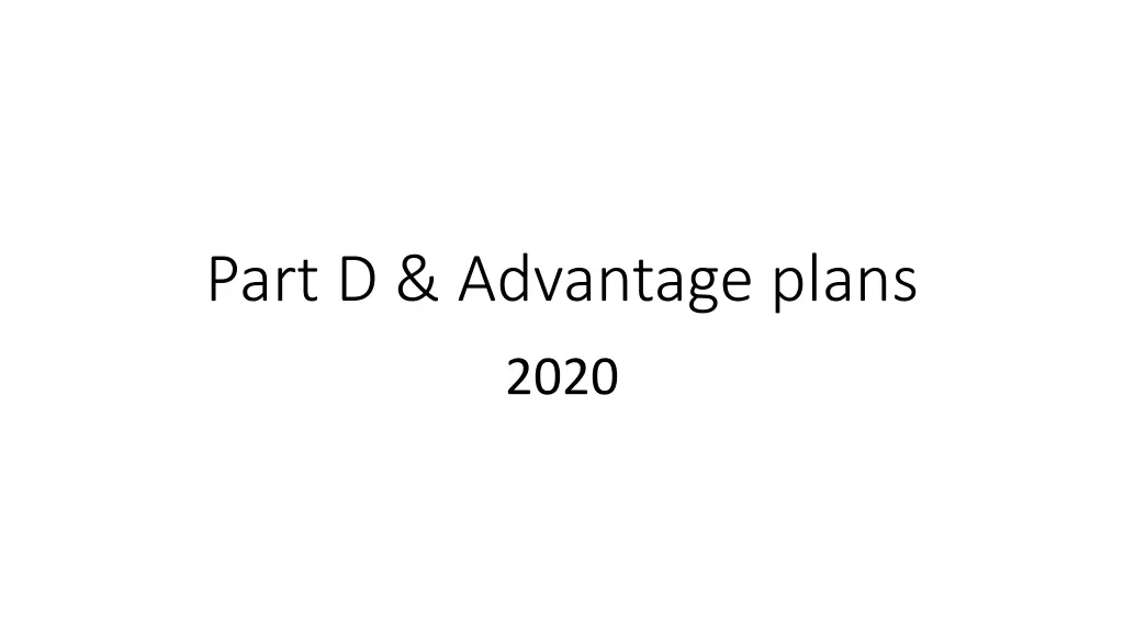 part d advantage plans