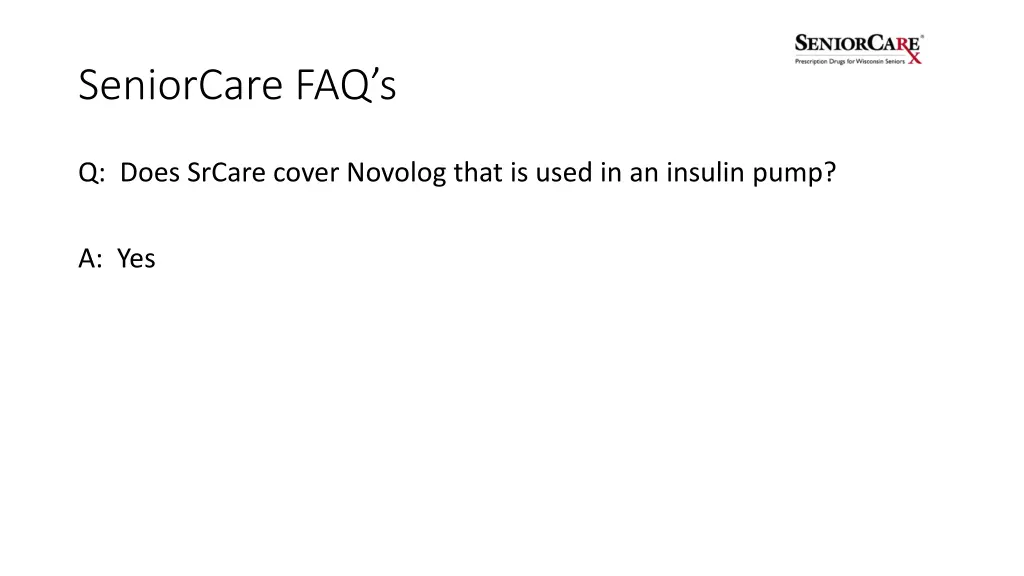seniorcare faq s