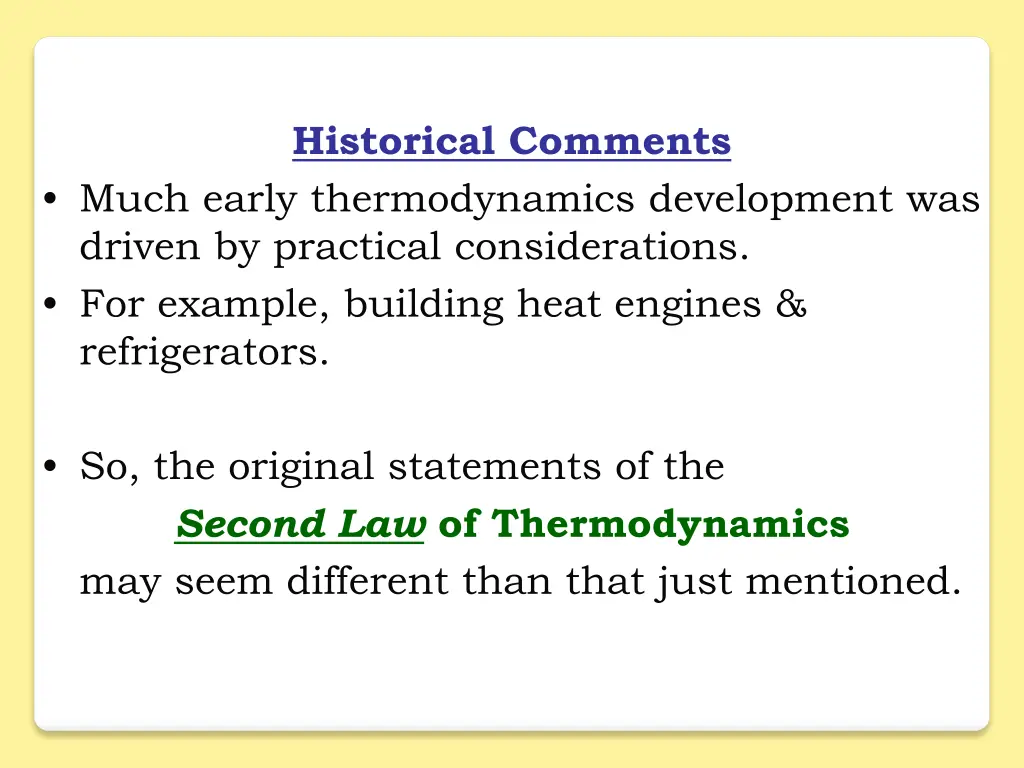 historical comments