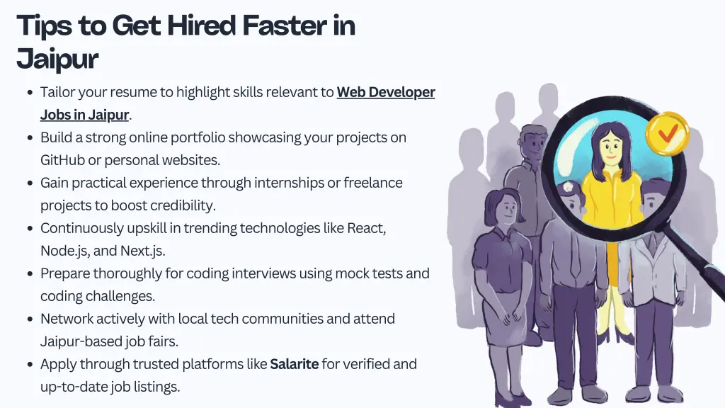 tips to get hired faster in jaipur