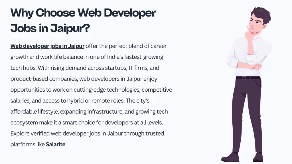 why choose web developer jobs in jaipur