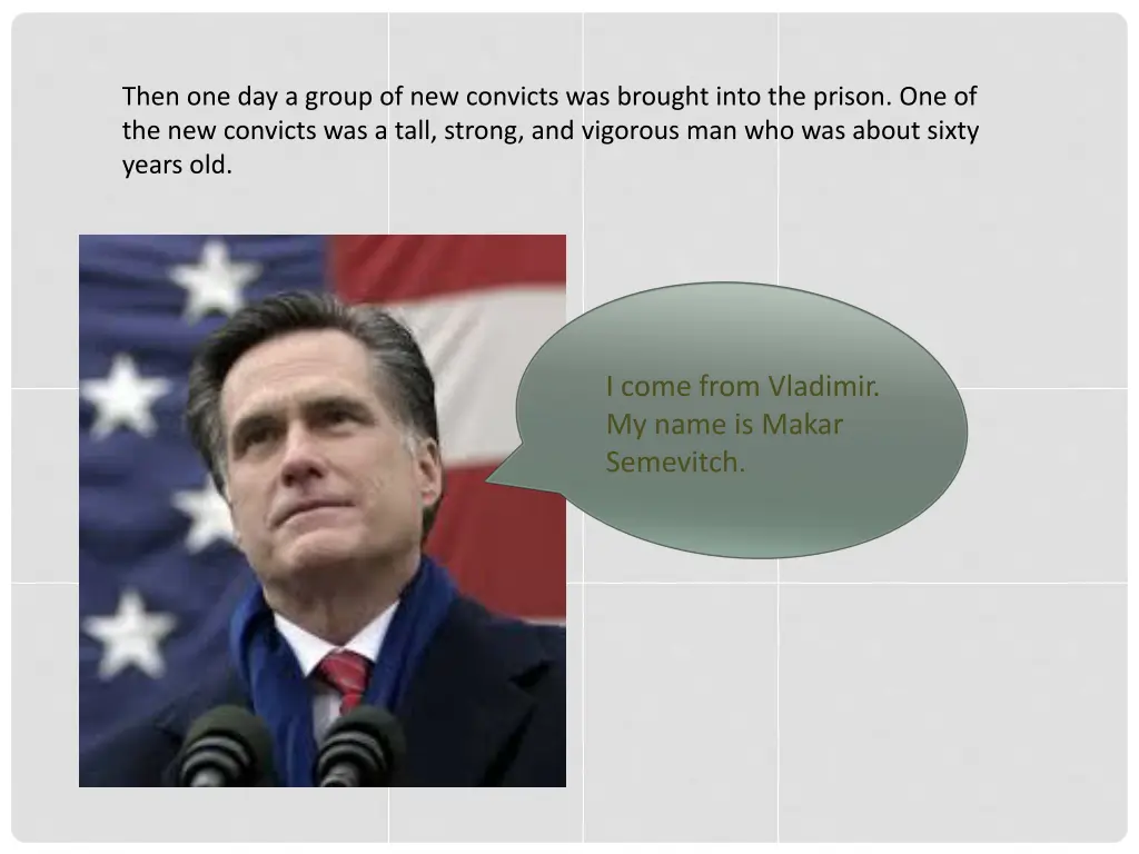 then one day a group of new convicts was brought
