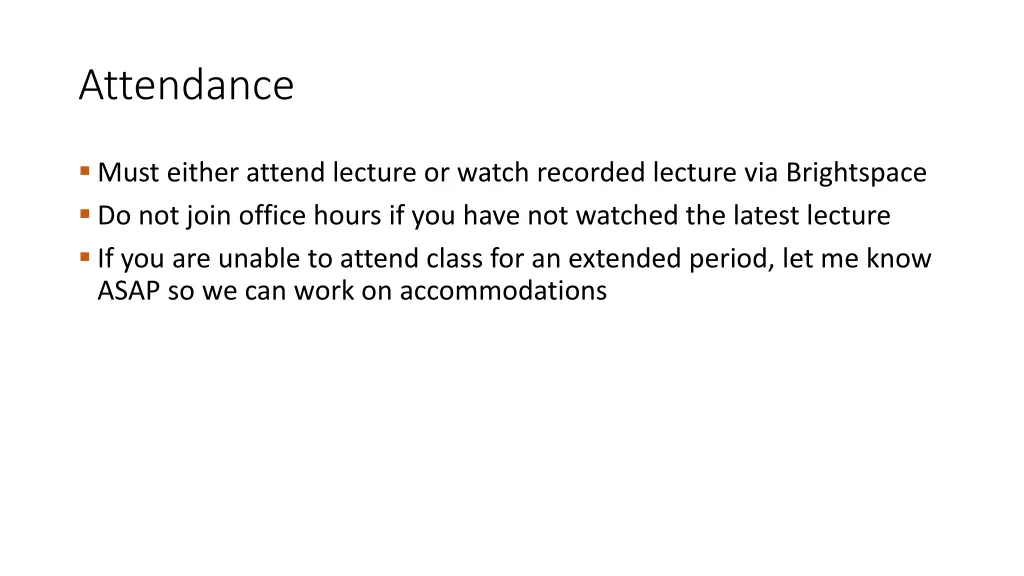 attendance