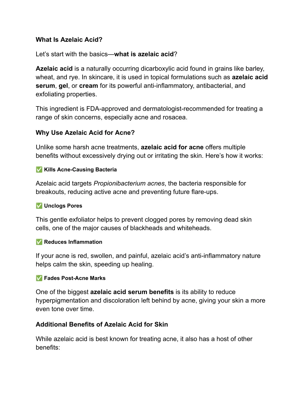 what is azelaic acid