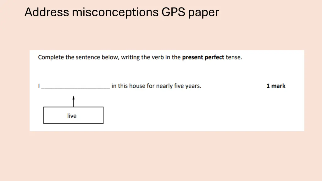 address misconceptions gps paper 7