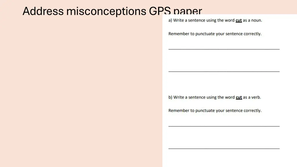 address misconceptions gps paper 8